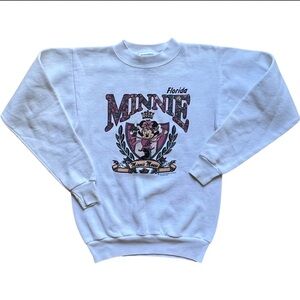 Vintage Kids Minnie Mouse Crew Neck Sweater Size 10/12⭐️